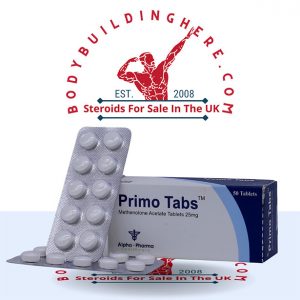 Buy Primo Tabs 25mg (50 pills) online in the UK - bodybuildinghere.net