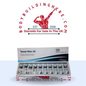 Buy Soma-Max 10 vials (10IU vial) online in the UK - bodybuildinghere.net